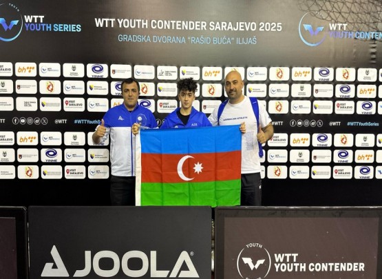Stolüstü tennisçimiz Sarayevoda bürünc medal qazandı